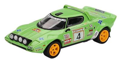 Sunrich MINI GT Scale Lancia Stratos HF Spanish Rally 1979 Winner Finished Model 1/64 #4 (Left-Hand Drive) MGT01050-L