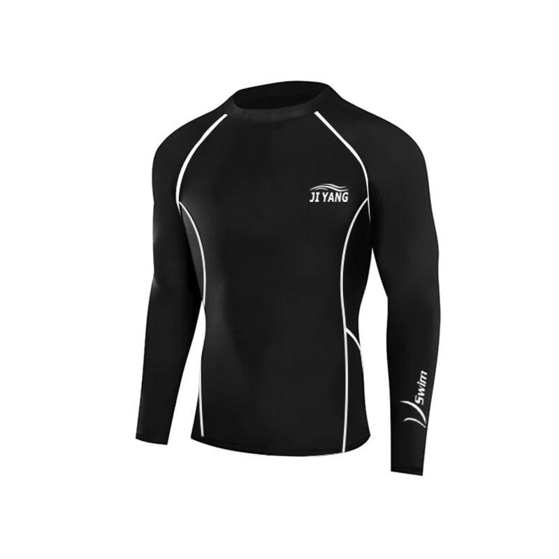 Mens Long Sleeve Rash Guard UPF 50 Quick Dry Swim Shirt Snorkeling Surfing Swimming Water Sports