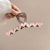 Temperament Love Grab Clip Female Advanced Sense Shark Clip Simple Everything Clip Hair Clip Back Hair Grab Ins