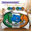 Unionbears Muster Bettwäsche Steppdecke Set Bettbezug Kissenbezug Heimdekoration Geburtstagsgeschenk (1 Bettbezug + 2 Kissenbezüge, ohne Füllung)