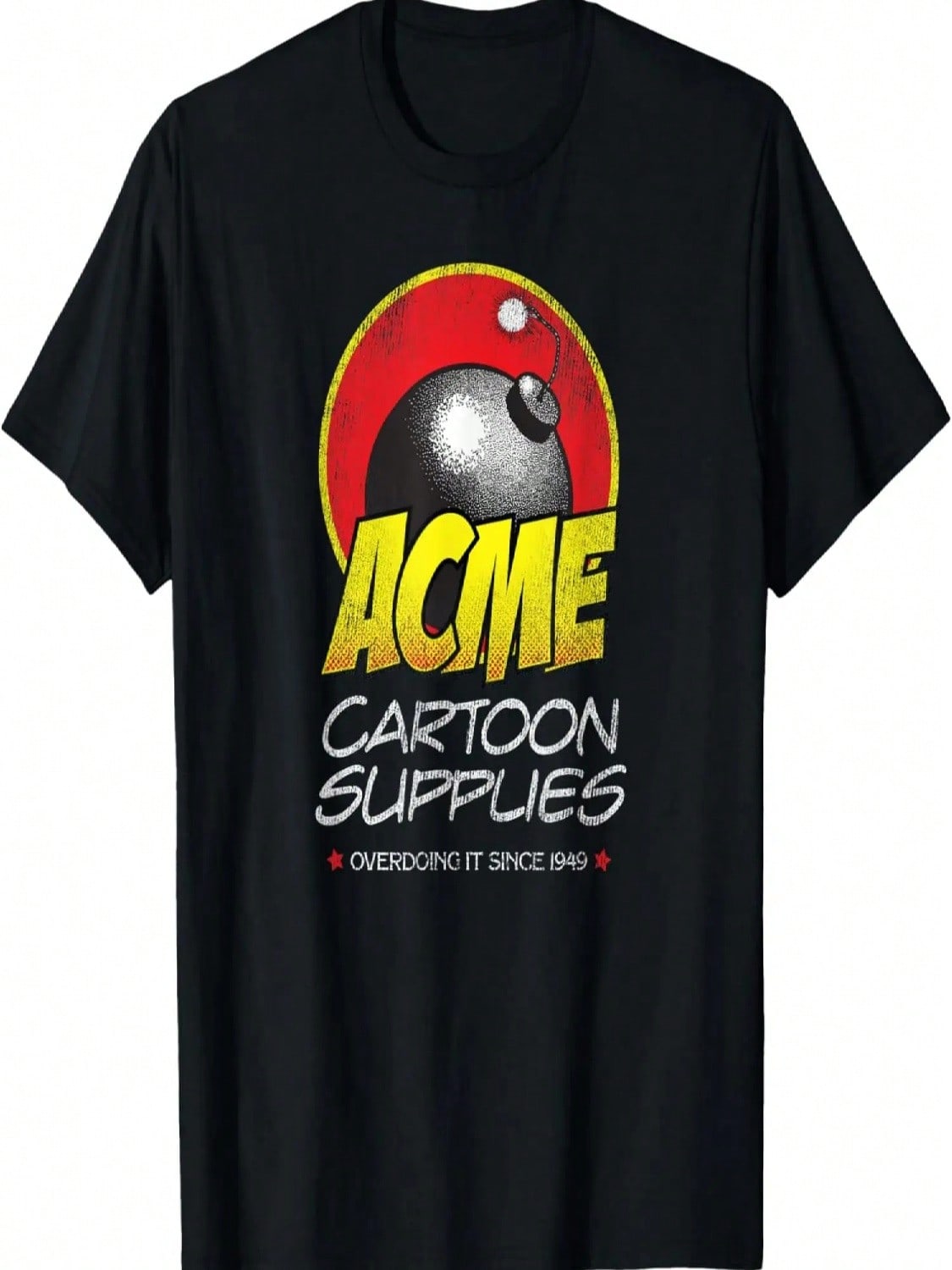 Old School Cartoon T Shirt Acme Retro Vintage Distressed T-Shirt S разноцветный