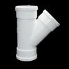 Saizesi PVC 45-Degree Drainage Y-Connector