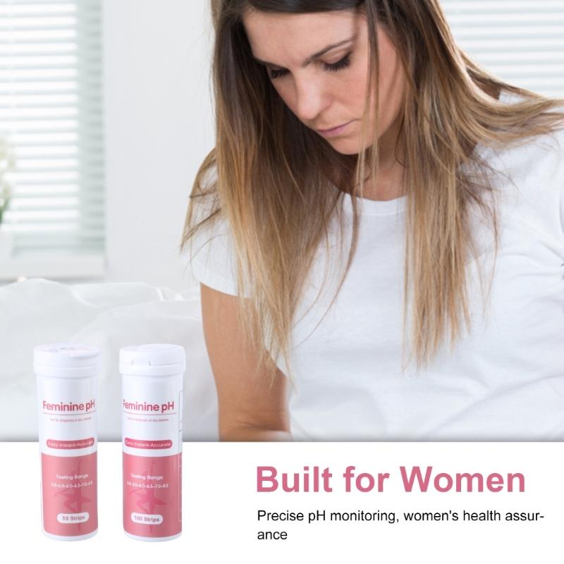 50 Strips/100 Strips Feminine Health Test Strips Test Strips Testing Balance Test Strips for Women