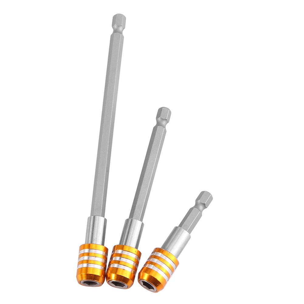 60Celsius100Celsius150mm 6.35mm Hex Shank Screwdriver Extension Bit Holder (Red)