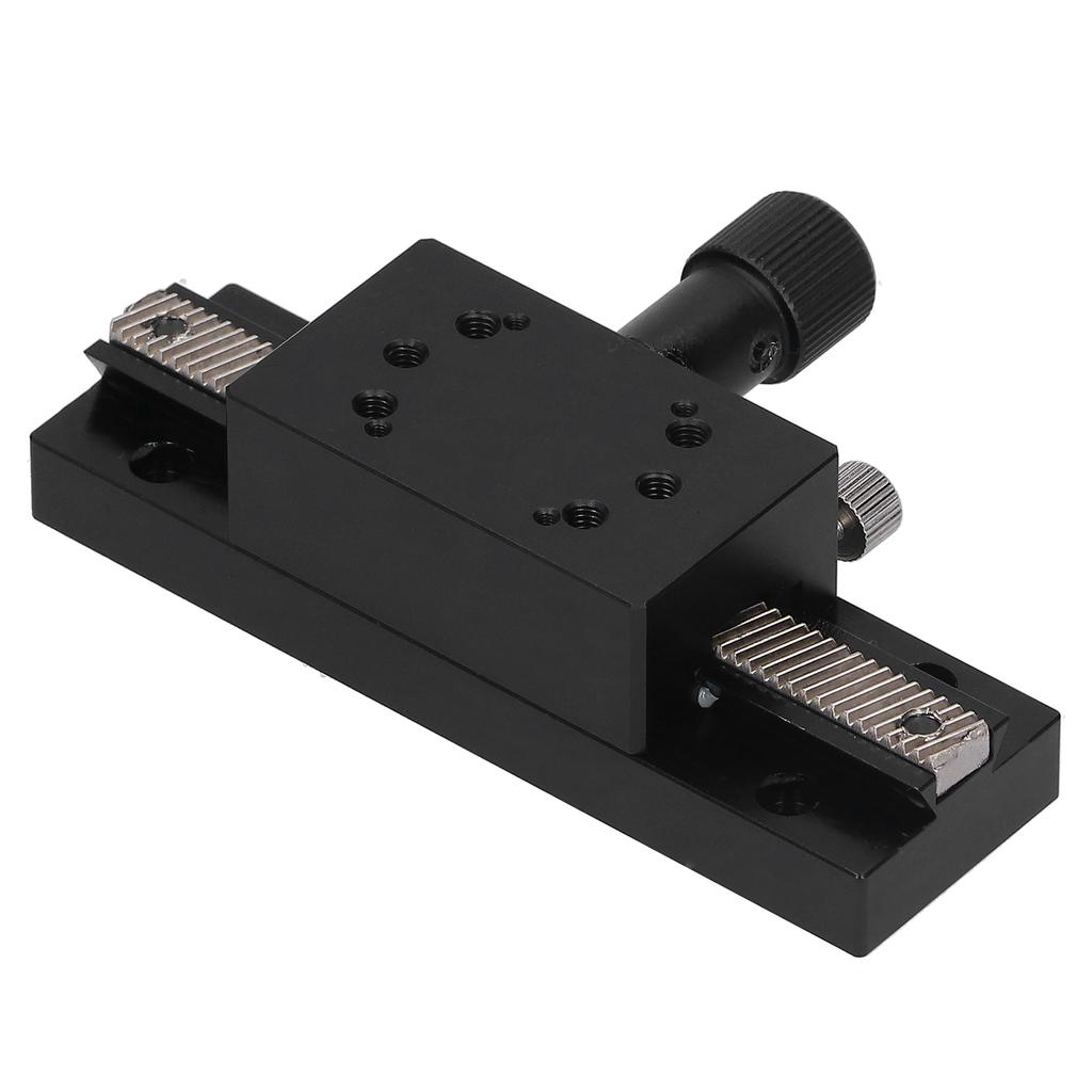 X Axis Dovetail Manual Trimming Platform Aluminum Alloy Gear Linear Slide Stage HC30‑A100