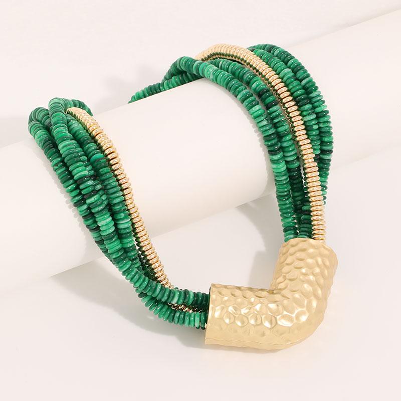 Collana con Perle Statement con Ciondolo Geometrico per Donna Ragazza Gioielli per Matrimonio Festa