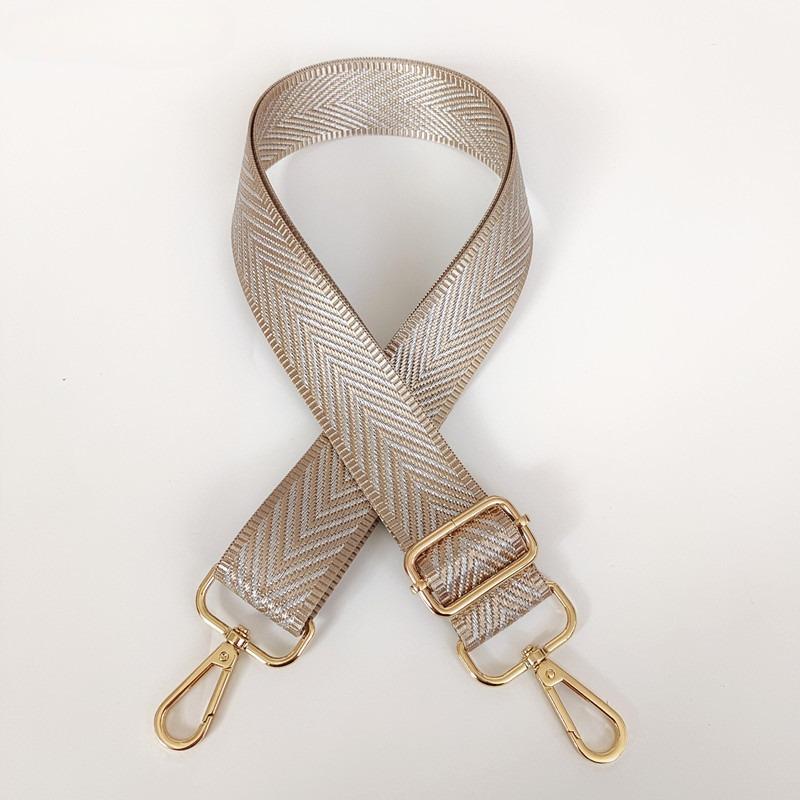 

Gold and Silver Thread Broadband Sub Fashion Men s and Women s Messenger Bags Adjustable Thick Shoulder Straps Lanyard Straps