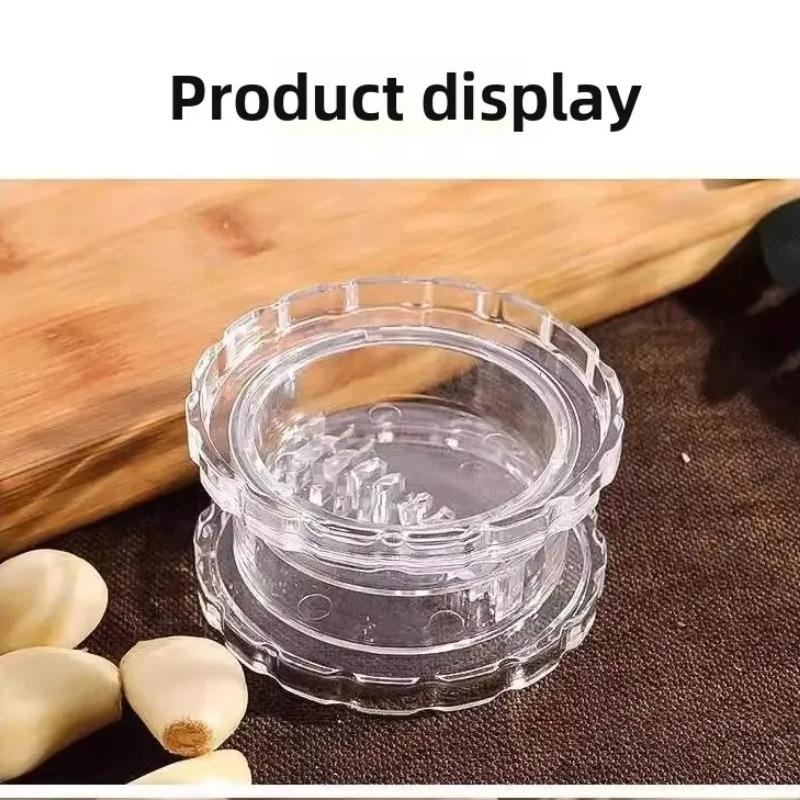 Manual Garlic and Ginger Masher Rotating Pestle for Grinding Paste and Ginger Juice Home Kitchen Tools Supplies Lover