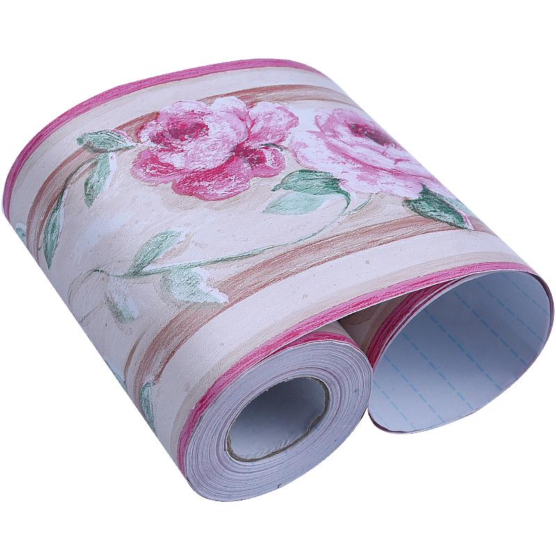 10Meters Waterproof Bathroom Waist Lines Wallpaper Self Adhesive Skirting Decorative Baseboard Corridor Floor Border Sticker