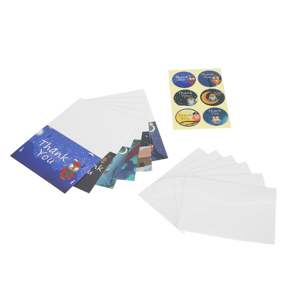 MultiStyling Paper Gift Cartoon Thanksgiving Blank Greeting Card with Envelope and Sticker