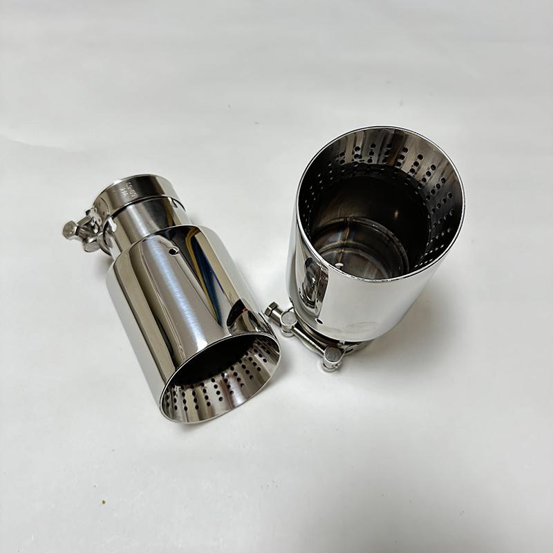 CARS Attachment Exhaust Pipe Stainless Steel 304 Tail Throat Horn Outlet Hole Large Diameter 89mm 101mm 114mm Size 1pcs