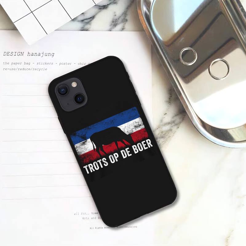 No Farmers No Food Trots Op De Boer Phone Case For iPhone 11 12 Mini 13 14 Pro XS Max X 8 7 6s Plus 5 SE XR Shell