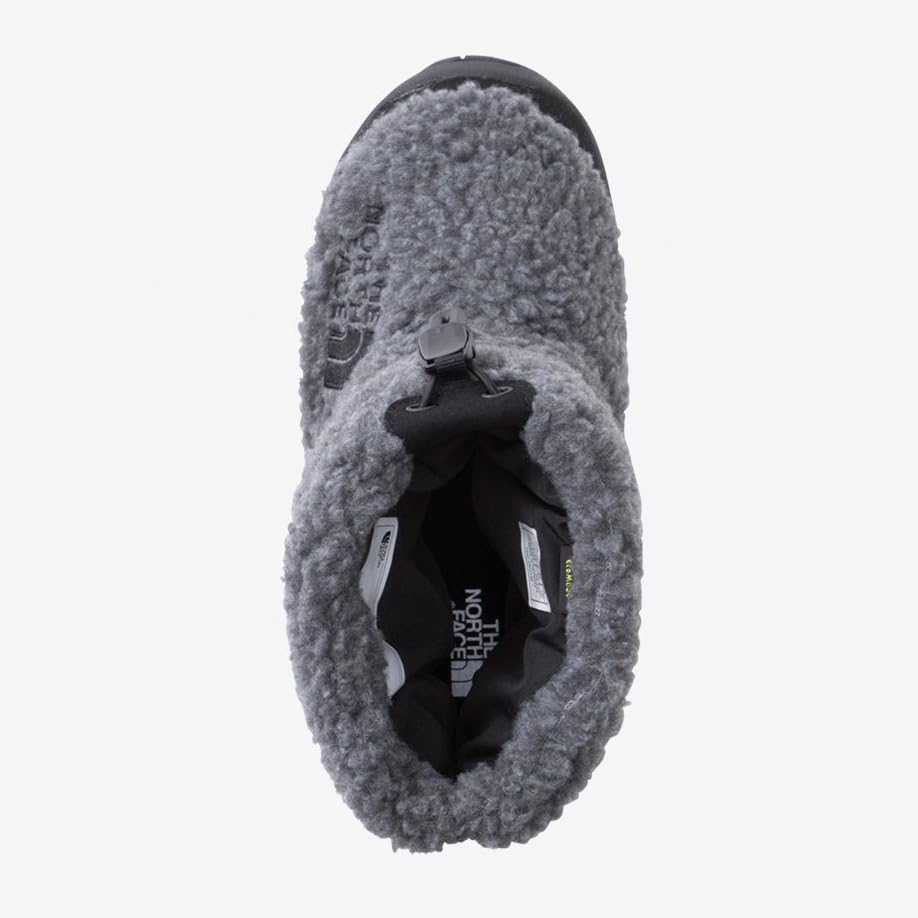 The North Face K Nuptse Bootie VII Mixed Size 16 Fleece, Charcoal/TNF Black,