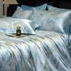 Luxurious Heavy Silk Four-Piece Double-Sided Mulberry Silk Duvet Set with Ice Silk Finish