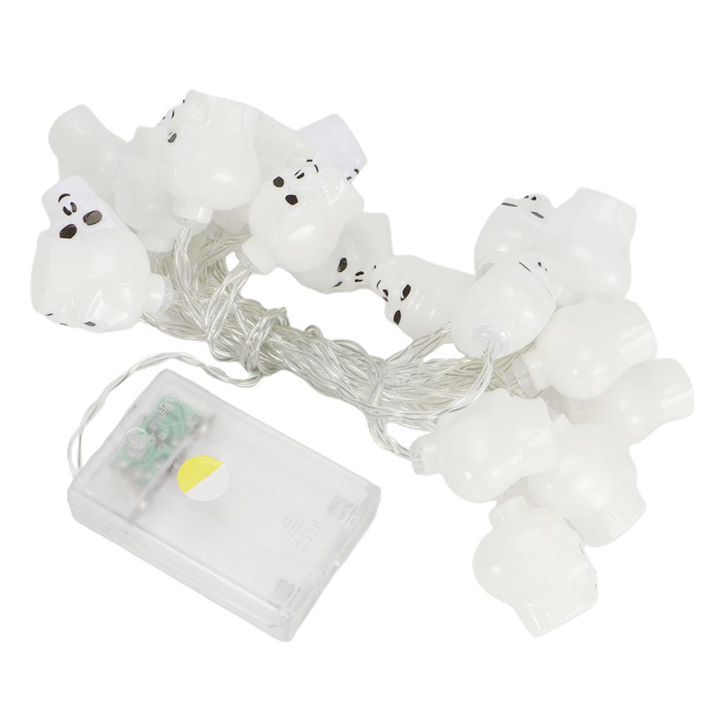 3 Meters 20pcs LED String Lights Halloween Props Skull Pattern Party Decoration Light