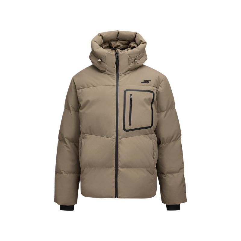 Skechers Comfortable Sports Series Warm Breathable Windproof Down Jacket Men Outerwear P425M034-00YF L