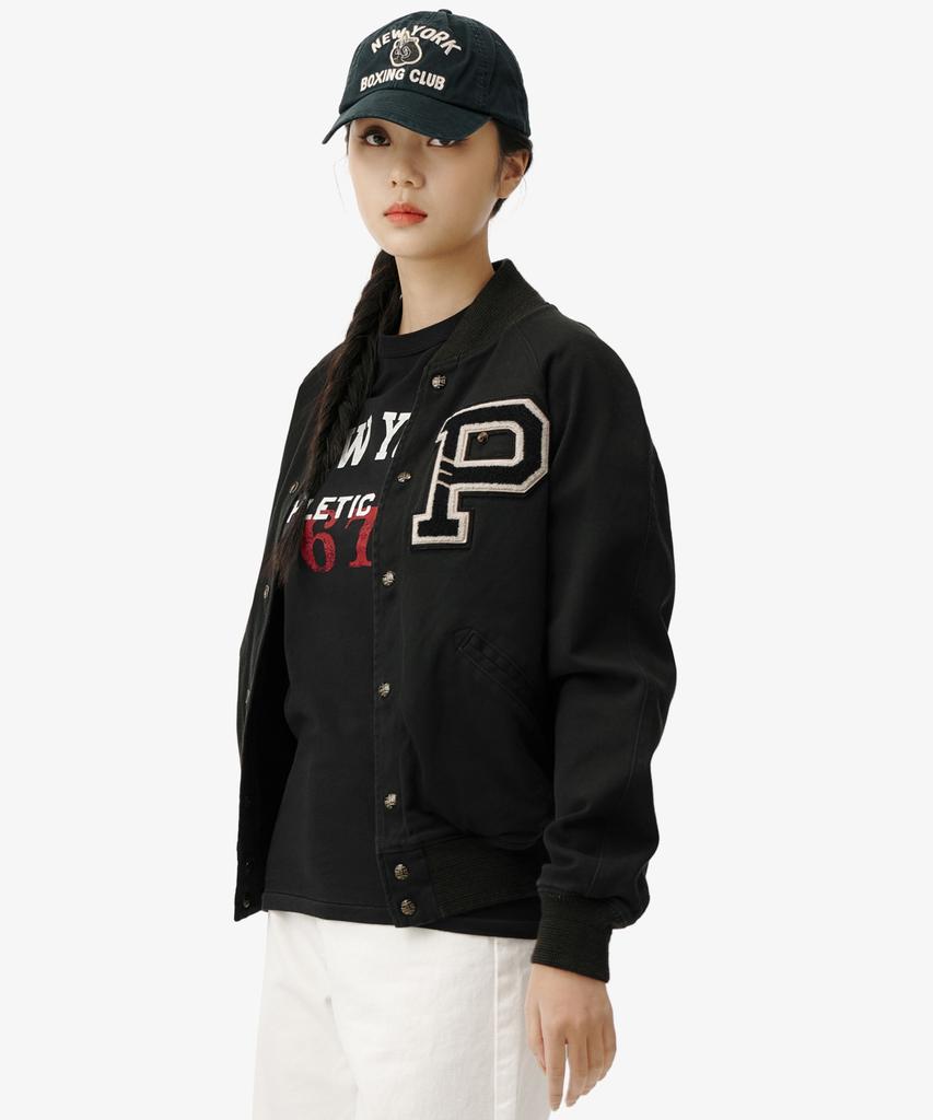 Polo Ralph Lauren [New York Boxing Club] Satin Varsity Reversible Jacket - Black