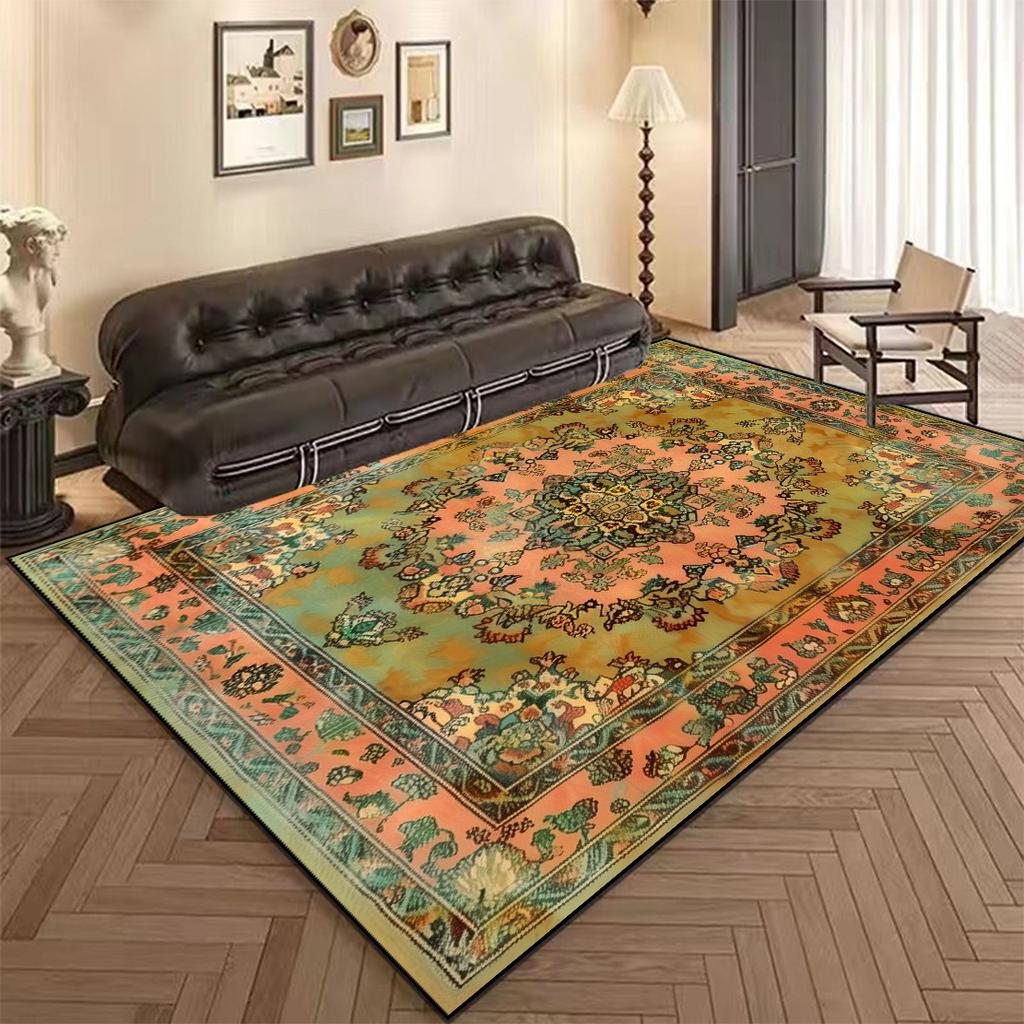 Large Area Persia Carpet Living Room Retro Decoration Sofa Table Area Rugs for Bedroom Lounge Non-slip Floor Mat Washable Tapete