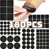 12/180pcs Seat Furniture Silent Pads Table Chair Foot Protection Multi-functional Sticky Mat Set Anti-Slip Home Floor Protector