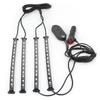 Interior Ambient Light Dynamic Decorative 4 RGB Lamp Strips Remote Control by Phone Bluetooth APP