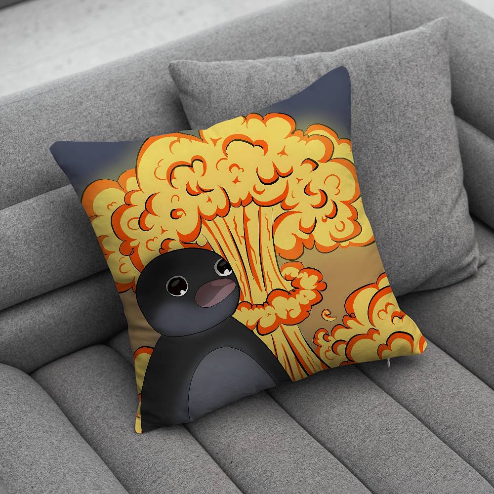 Penguin PPingu Pillow Case Pillowcase Home Sofa Cushions Car Cushions Pillowcover Office Pillowshell Pillow