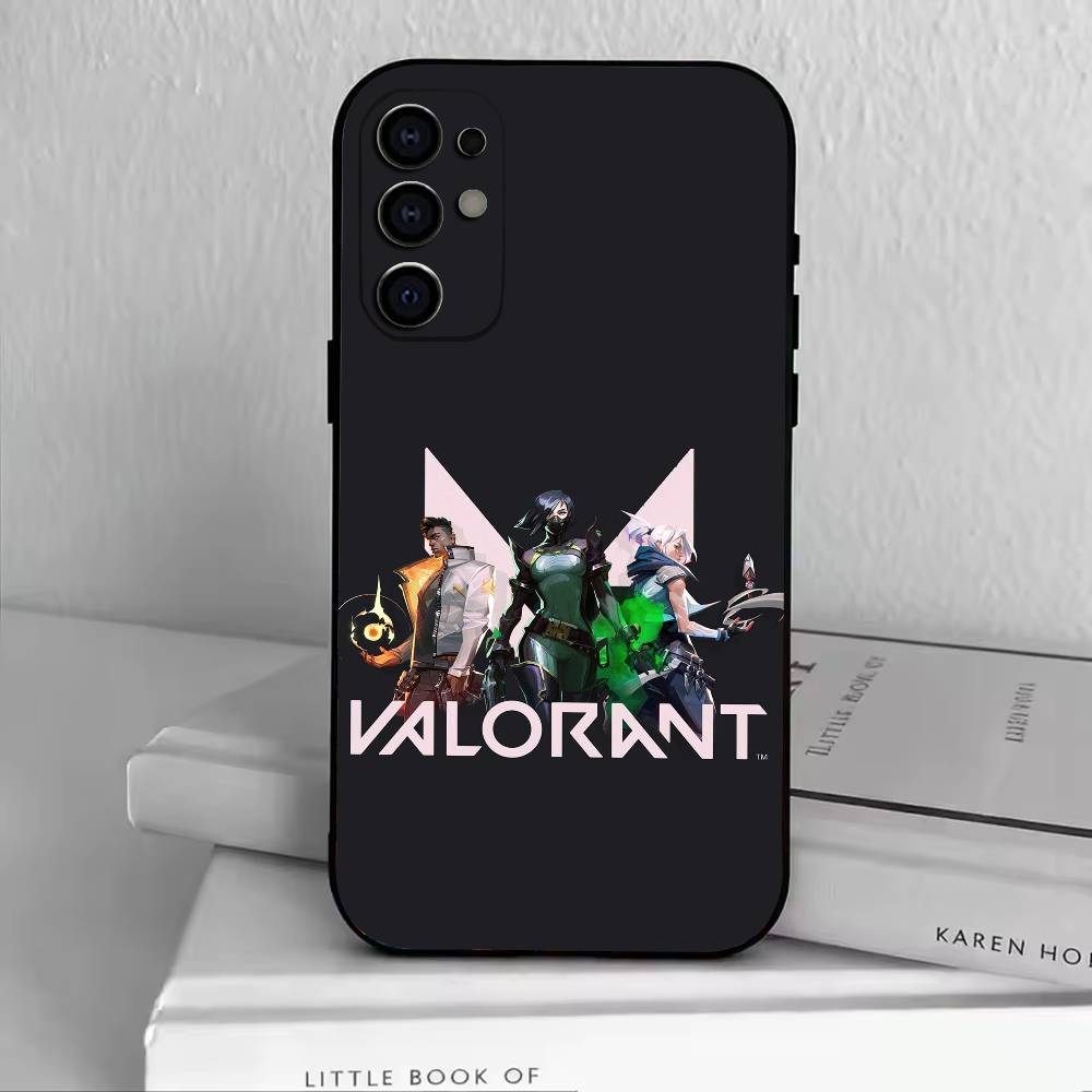 Games V-Valorant  Phone Case For Samsung S25,S24,S21,S22,S23,S30,Ultra,S20,Plus,Fe,Soft Silicone Black Cover