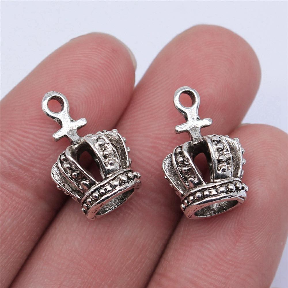Charms Crown Pendants Minimalist Jewelry Components QC035