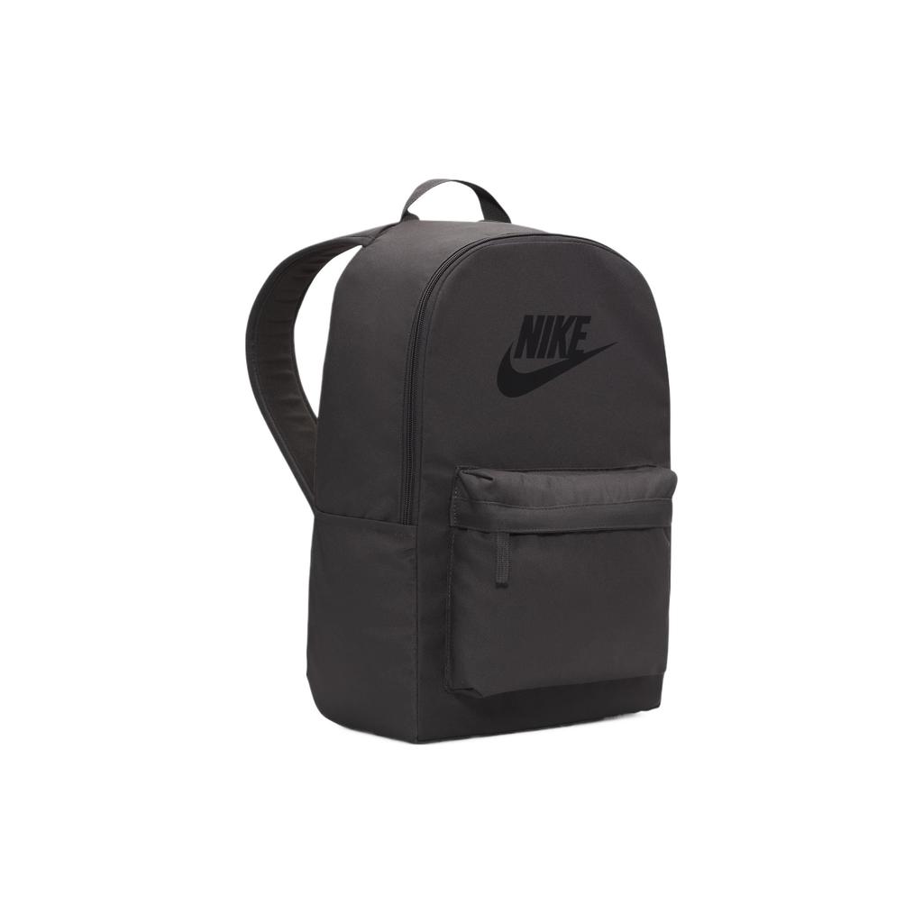 Nike Heritage Basic Logo Solid Color Polyester Backpack Unisex Backpack Medium-Gray DC4244-254