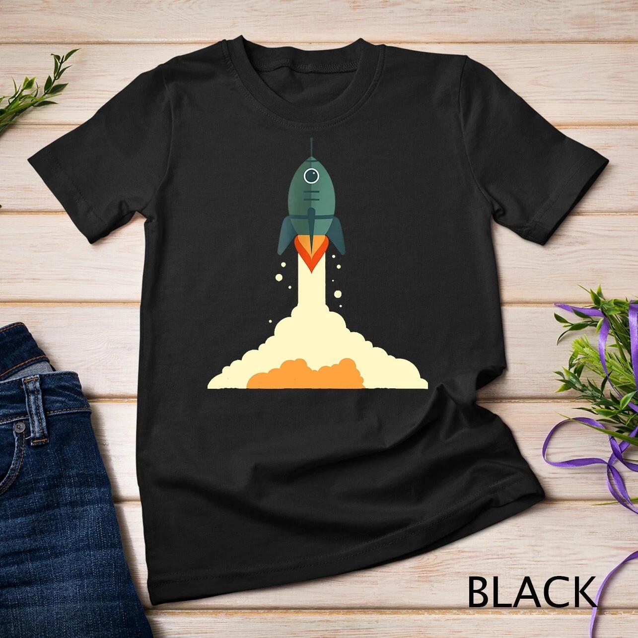 Space Rocket Astronaut T-Shirt Astronomy Exploration Unisex T-shirt 1 M