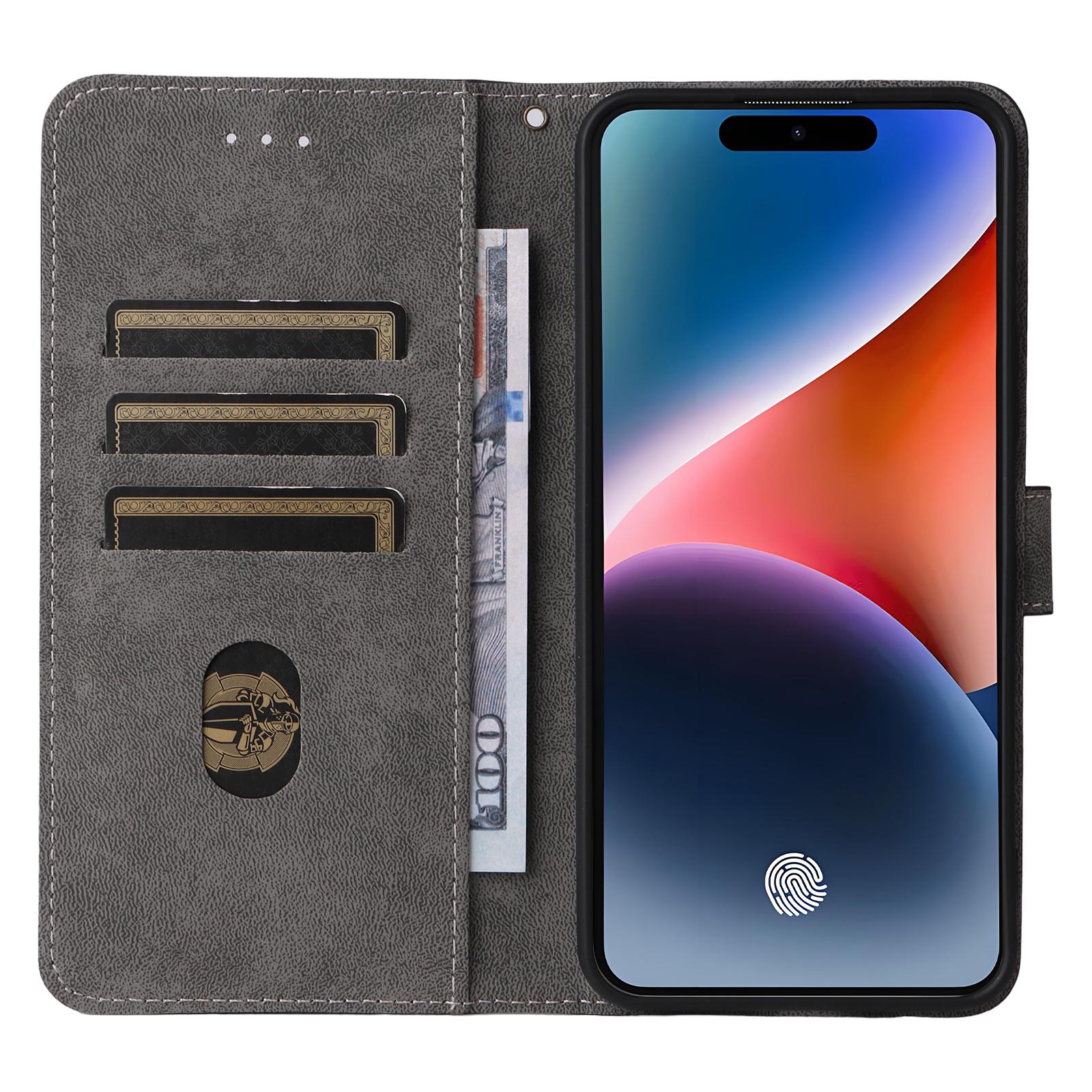 

For Oukitel P1 Wallet Case RFID Blocking PU Leather Cover Stand View Brown
