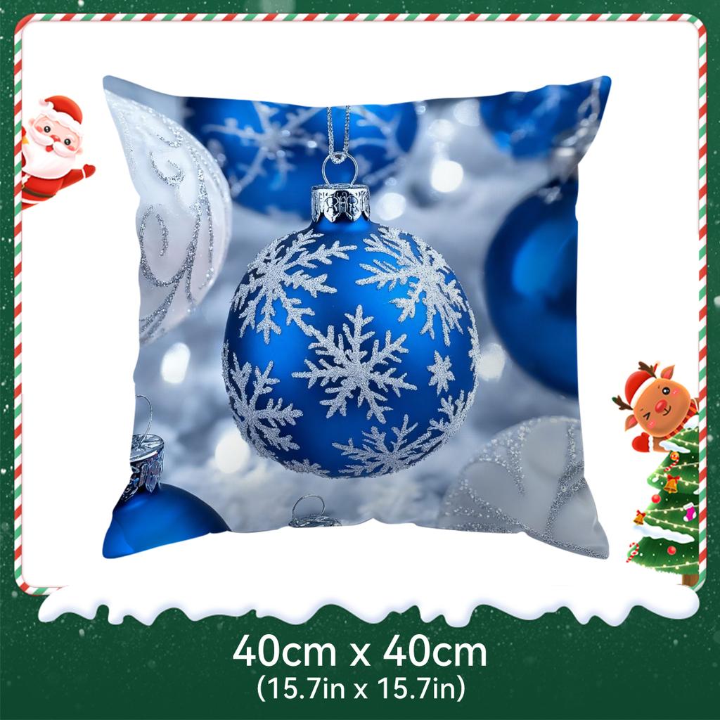 Christmas Decorations Pillowcase Bedroom Sofa Cushion Cover 100% Polyester Living Room Cushion Pillowcase Home Decor