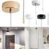 Pull Cord Light Switch for Bathroom Ceiling with 100cm Chain Modern Chrome Design for Enhanced Safety and Easy Control