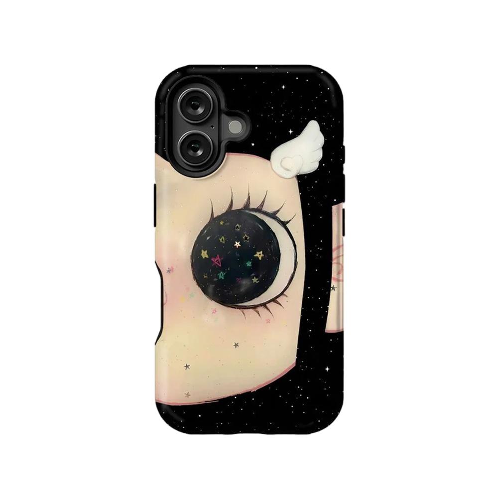

Phone Case for iPhone 17 16 15 14 13 12 11 X XS XR XSMAX Air Pro Max Plus Clmj BIG EYES COMIC GIRL Double-layer Back Cover iPhone 15 ProMax