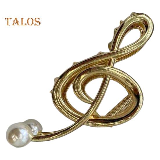 

Заколка для волос в форме музыкальной ноты, искусственный жемчуг, заколка для волос, декоративный аксессуар для волос для душа золотистый