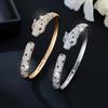 Bracciale Leopardato alla Moda Stile Europeo e Americano Bracciale Hip-hop Esagerato di Alta Gamma