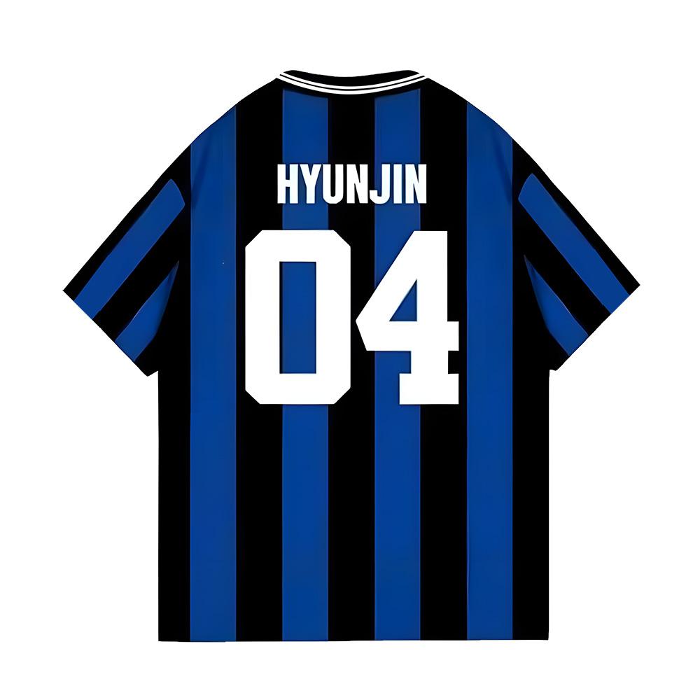 Hyunjin Fan Shirt Gift Korean Style New Pattern Jersey Harajuku Fashion Women Men T Shirt Casual Breathable Short Sleeve Tee Y2K