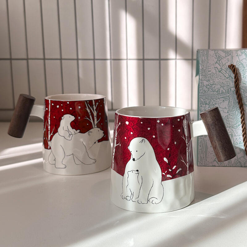 [Mug] Cassia Tree Polar Bear Mug 2-person Set (350ml) Wine 2P