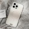 Double-layer imd magnetic suction bracket 17pro max iPhone case iphone14 is suitable for 1316 ink splashing dog