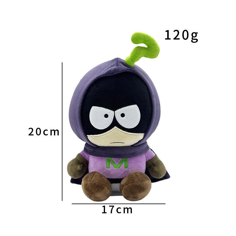 New South Park Plush Doll Cute Professor Chaos Mysterion Anime Peripherals Toy Cartoon Stuffed Soft Toy Christmas Birthday Gift