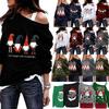 Stylish Women's Christmas Jumper Pullover Loose Fit Sweatshirt For Festive Seasons