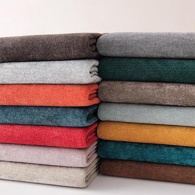 Chenille Velvet Sofa Fabric: Thick Solid Color Cotton Linen Style for Sofa Covers, Tablecloths, and Throw Pillows.