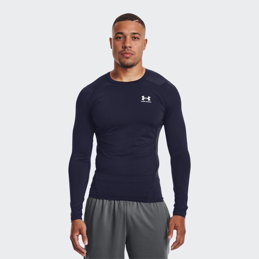 Under Armour Running Training Fitness Shirt Men tops Dark-Blue 1361524-410