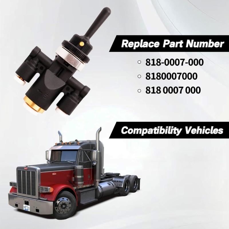 Automotive Electric Switches Air Window Toggle Valves Switches 1/4Inch 818-0007-000 for Peterbilt 379 Truck