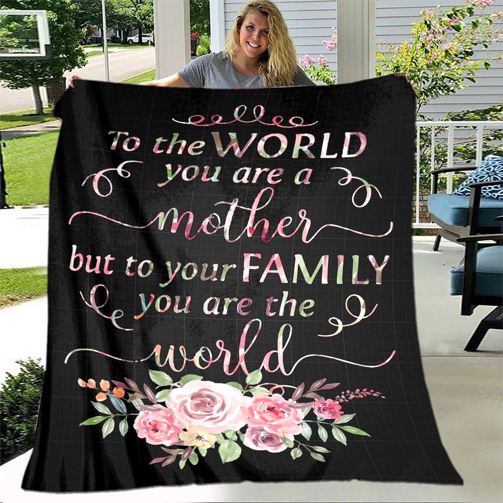 Para Minha Mãe Mamãe Série de Presentes Carta Cobertor, Manta Macia para Casa Quarto Cama Sofá Piquenique Viagem Escritório Cobertor de Cobertura Crianças