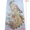 Large Sequined Embroidery Patches DIY 130X60CM Phoenix Birds Applique Embroidery Sequin Lace Applique Wedding Bridal Gown Party