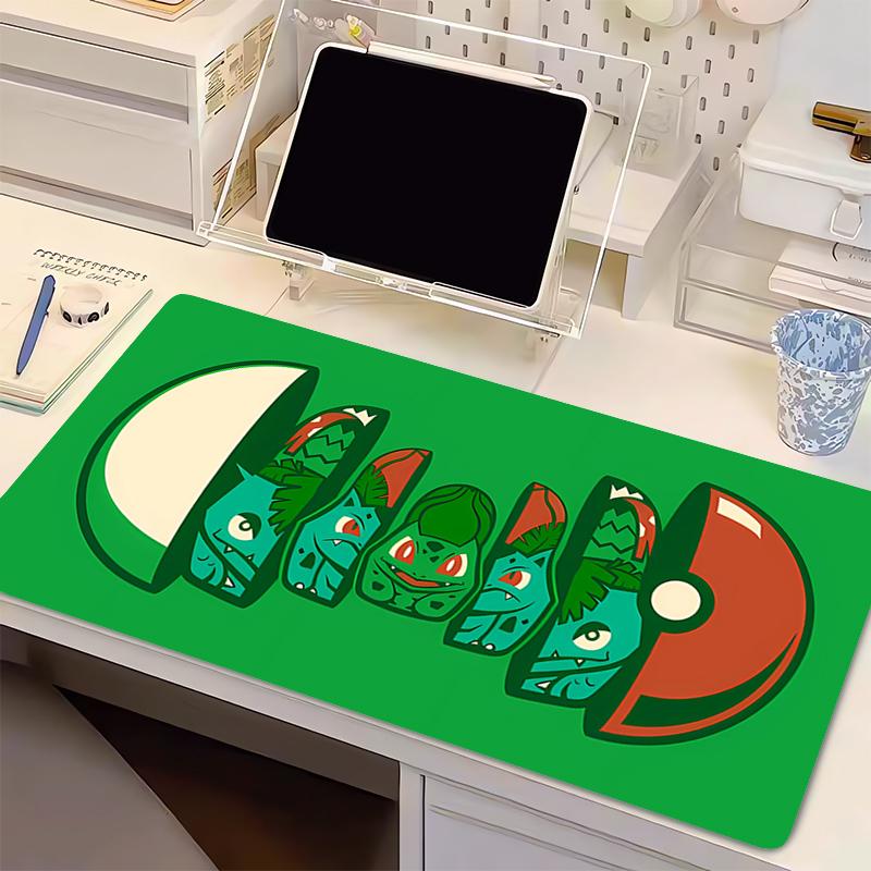 

Mouse Pad P-Pokemon Bulbasaur Anime Gamer Gaming Accessories Varmilo Keyboard Pad xxl Computer Rubber Desk Mat Carpet Mousepad 30x60x0.2cm