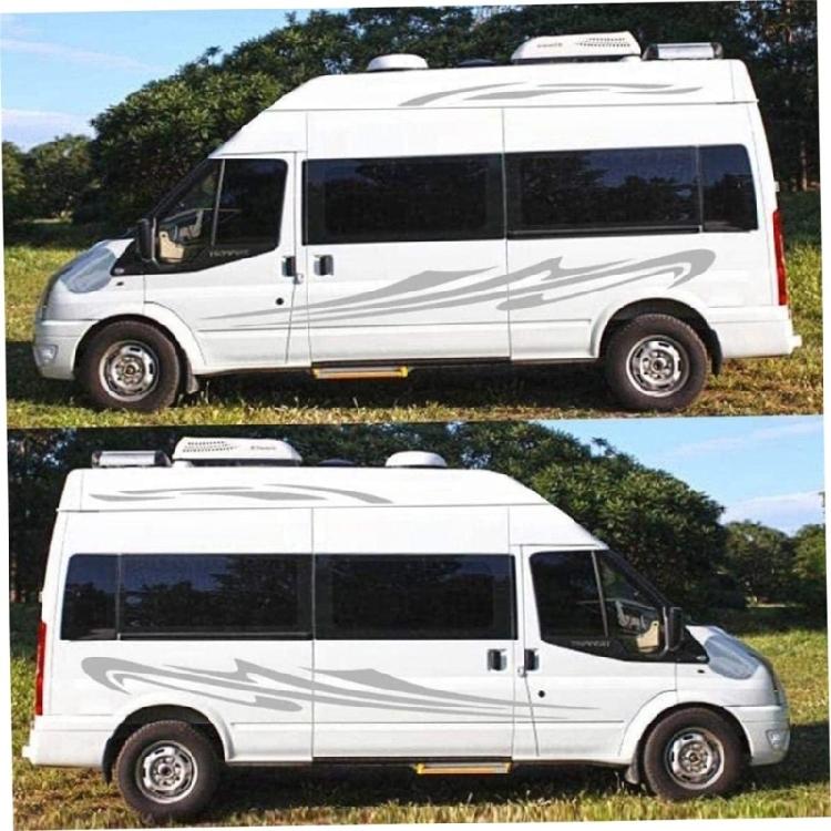 Versatile Car Side Stripes Sticker Scratch Resistant Eye Catching Campers  Side Stripes Sticker Set for Motorhome