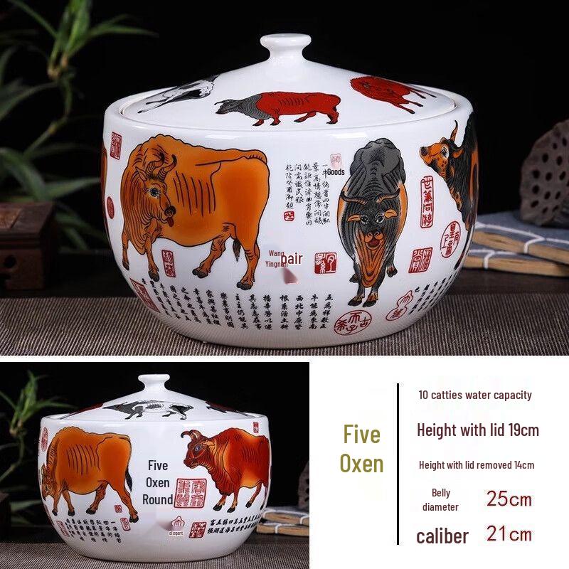 

Yilimen Ceramic Storage Jar with Lid