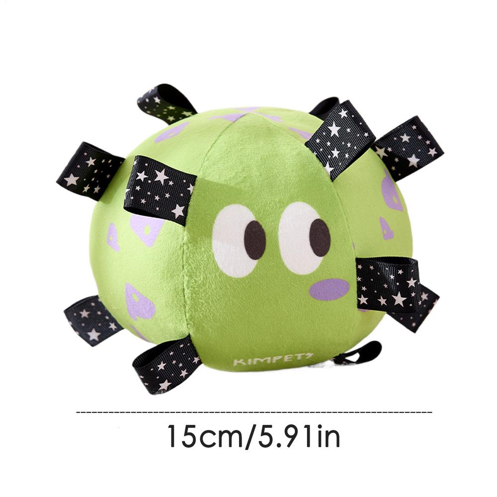 Dog Toy Soccer Ball Squeak Large Dog Squeaky Ball With Straps Aggressive Pets Interactive Ball For Large Dog Puppy Medium Dogs зелёный