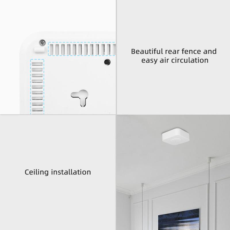 Tuya Zigbee Intelligent Air Housekeeper 6-in-1 Air Quality Monitor PM2.5/Formaldehyde/TVOC/CO2/Temperature/Humidity Detector